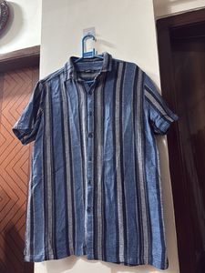 Men's Striped Short Sleeve Shirt