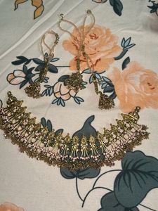 Ethnic Necklace Set with Earrings