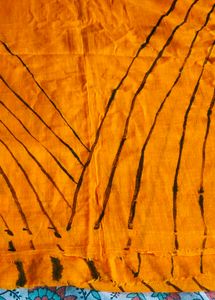 Orange Hand-Dyed odhna