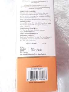 Mamaearth Glow Serum Foundation with Vitamin C &amp; T