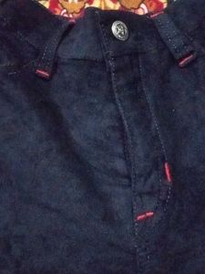 Boy Pant Fabric Velvet Black