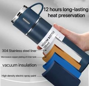 Insulated Flask Set with Cups