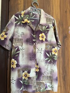 y2k Floral oversized shirt