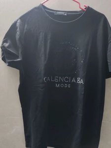 baleciaga copy Stylish Black T-Shirt