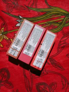 3 Mila Beaute Lipsticks - Variety of Shades