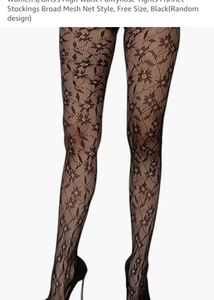 Lace Floral Pattern Tights