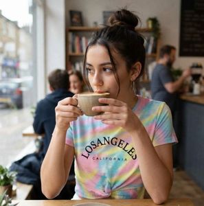 Tie-Dye Los Angeles Cropped Top