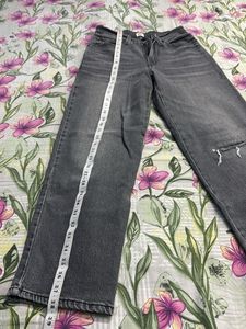 Levi's Grey Wash Wide Leg Jeans