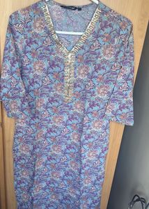Melange Floral Print Kurta