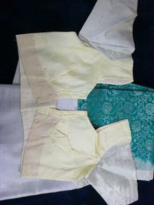Elegant Teal Saree with Silver Floral Motifs