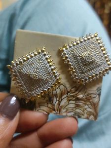 Elegant Square Stud Earrings