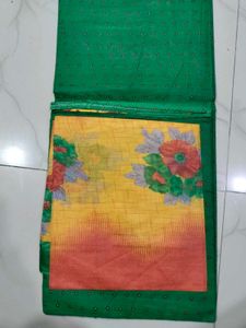 Beautiful Yellow Floral Kurta Set dress material