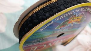 Black &amp; Gold Embellished Trim