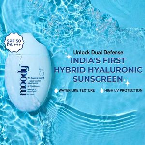 Moody 7D Hydro Burst Hybrid Water Sunscreen SPF50