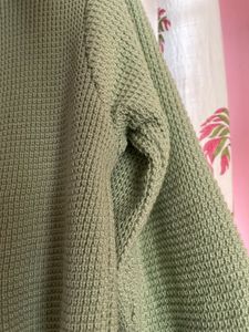 Sage Green Unisex Knit Sweater
