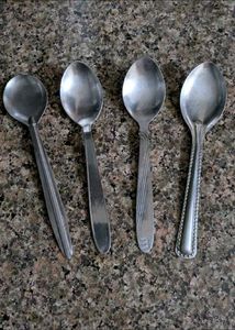 Steel Spoons - Set of 4