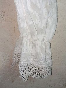 Partywear Top Layered Blouson White