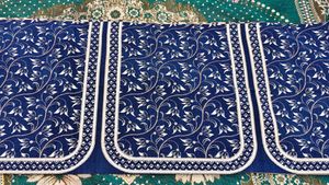Blue Floral Sofa Cover