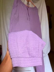 Ginger by Lifestyle Lavender Textured Joggers