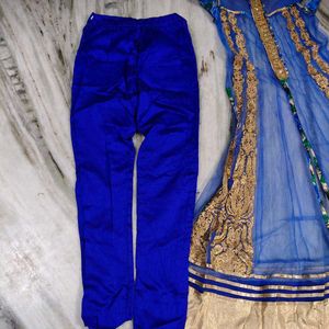 Elegant Blue Embroidered Kurta Set