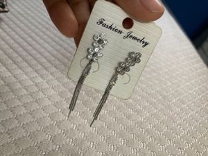 American Diamond Long Chain Earring