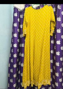 stylum Yellow Embroidered Kurta
