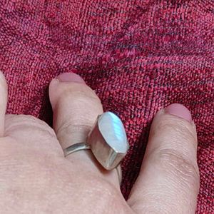 Moonstone Cut Stone Ring
