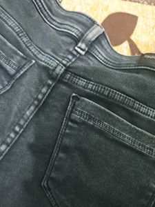 Stylish Wide Leg Grey Denim Jeans