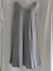 Casual Striped Sleeveless Dress