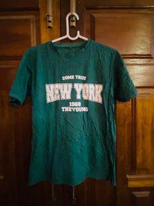 Green New York Graphic T-Shirt