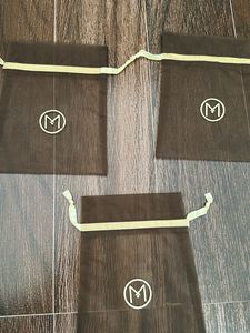 Malabar Set of 3 Sheer Brown Pouches