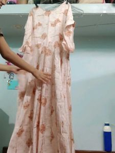 Elegant Floral Print Maxi Dress