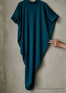 Stylish Deep Teal Blue Kaftan Style Dress