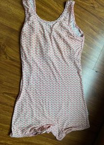 Girls Swim Costume 6-8 In Beautiful Flower Pattern