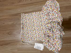 Floral Smocked Mini Skirt