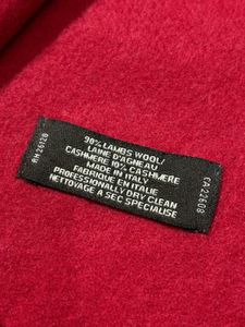 Coach Red Scarf with Fringe