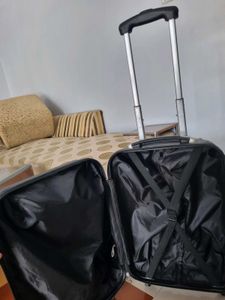 Durable Grey Rolling Suitcase