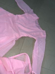 Elegant Pink Anarkali Gown