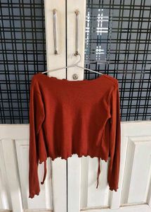 Chic Rust Cardigan