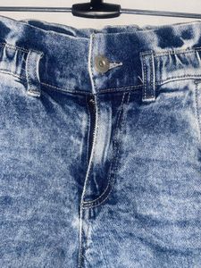 Distressed Denim Shorts
