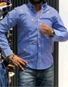 NEW RALPH LAUREN PRINTED LOGO SHIRT