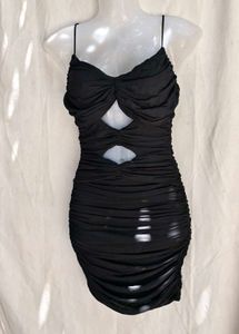 2254. Ruched Cutout Mini Dress It's mesh