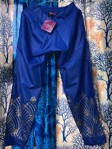 Blue Plazzo With Golden Touch