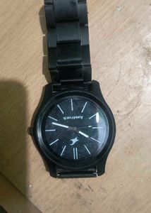 Fastrack Black Metal Watch
