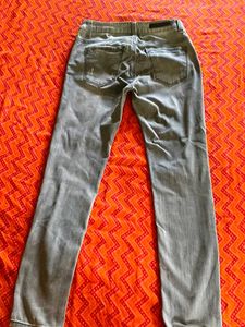 Grey Distressed Skinny Jeans