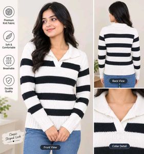 Striped Knit Sweater