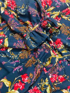 Floral Print Off-Shoulder Top