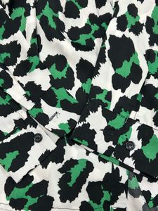 Leopard Print Button-Up Shirt