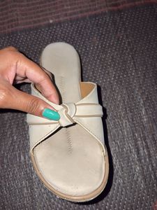 Comfortable beige Slip-On Sandals