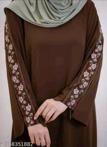 Embroidered Abaya Gown